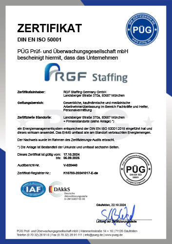 Umweltbewusstsein Zertifizierung nach DIN EN ISO 14001 & DIN EN ISO 50001 Geprüftes Umwelt- und Energiemanagement